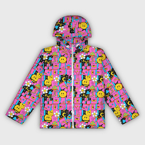 Женская ветровка Психоделика Инь-Янь / 3D-Белый – фото 1