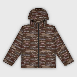 Ветровка с капюшоном женская Кофе - Разные Напитки, цвет: 3D-черный