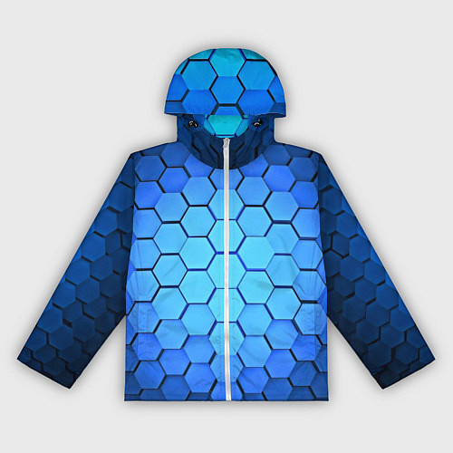 Женская ветровка Неоновые 3D ПЛИТЫ / 3D-Белый – фото 1