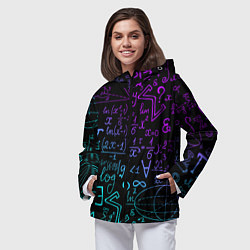 Ветровка с капюшоном женская НЕОНОВЫЕ ФОРМУЛЫ NEON FORMULAS, цвет: 3D-черный — фото 2