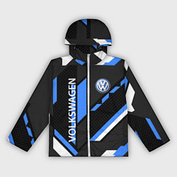 Ветровка с капюшоном женская VOLKSWAGEN GEOMETRY SPORT, цвет: 3D-белый