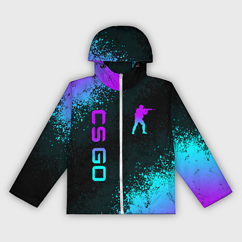 Женская ветровка CS GO NEON SYMBOL STYLE SKIN КС ГО НЕОН / 3D-Белый – фото 1