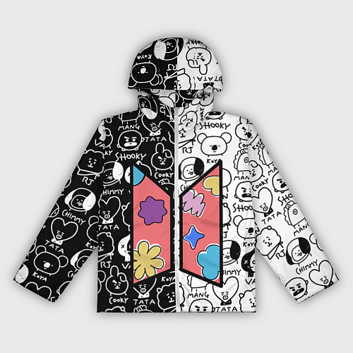 Женская ветровка Permission To Dance SPLIT BT21 / 3D-Белый – фото 1