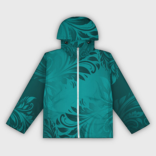 Женская ветровка Малахитовые листья / 3D-Белый – фото 1