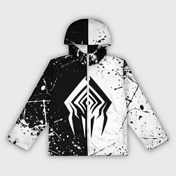 Ветровка с капюшоном женская WARFRAME STALKER BLACK WHITE СТАЛКЕР, цвет: 3D-белый
