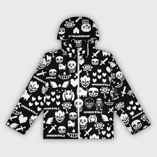 Женская ветровка UNDERTALE PATTERN БЕЛЫЙ / 3D-Белый – фото 1