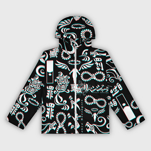 Женская ветровка ТОКИЙСКИЕ МСТИТЕЛИ ГЛИТЧ, GLITCH / 3D-Белый – фото 1