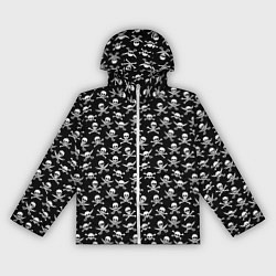 Ветровка с капюшоном женская Roger skull, цвет: 3D-белый