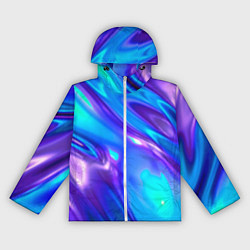 Ветровка с капюшоном женская Neon Holographic, цвет: 3D-белый