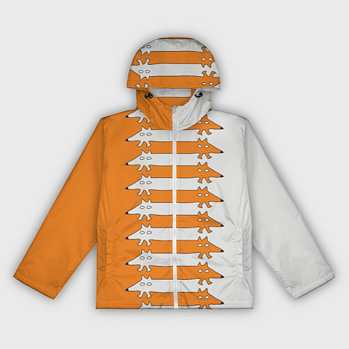 Женская ветровка Лисицы Foxes / 3D-Белый – фото 1