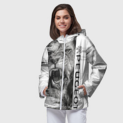 Ветровка с капюшоном женская Peugeotlion, цвет: 3D-белый — фото 2