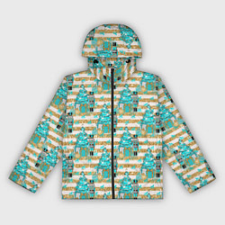 Ветровка с капюшоном женская Щелкунчик Новый год, цвет: 3D-черный