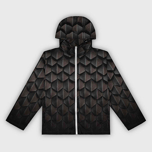 Женская ветровка Чешуя Дракона black edition / 3D-Белый – фото 1