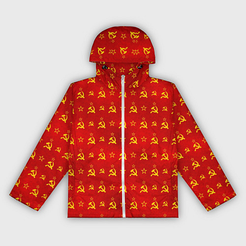 Женская ветровка Серп и Молот - СССР / 3D-Белый – фото 1