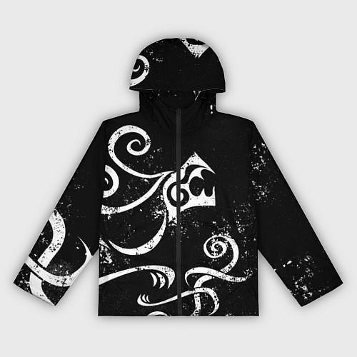 Женская ветровка ТАТУИРОВКА ДРАКЕНА WHITE AND BLACK / 3D-Черный – фото 1