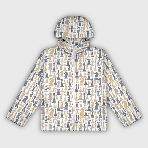 Женская ветровка Шахматы фигуры / 3D-Белый – фото 1