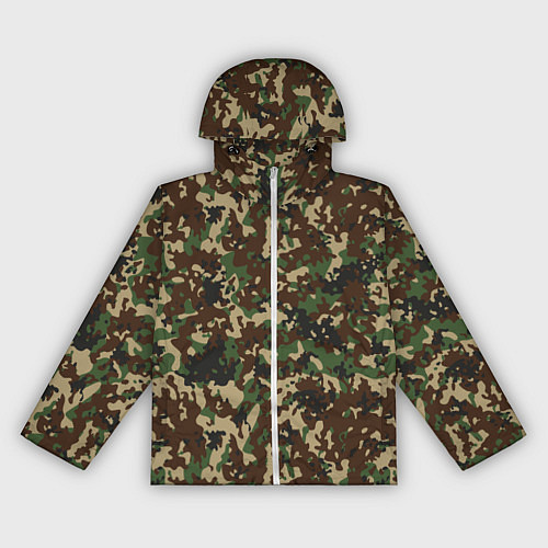 Женская ветровка Камуфляж Излом / 3D-Белый – фото 1