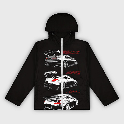 Женская ветровка NISSAN 300 ZX 350Z 370Z JDM STYLE / 3D-Белый – фото 1