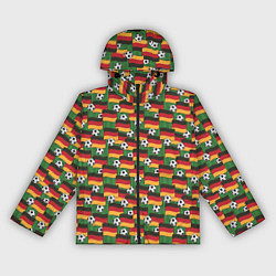 Ветровка с капюшоном женская Германия футбол, цвет: 3D-черный