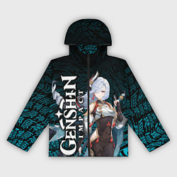 Ветровка с капюшоном женская ШЭНЬ ХЭ АДЕПТ SHENHE, цвет: 3D-черный