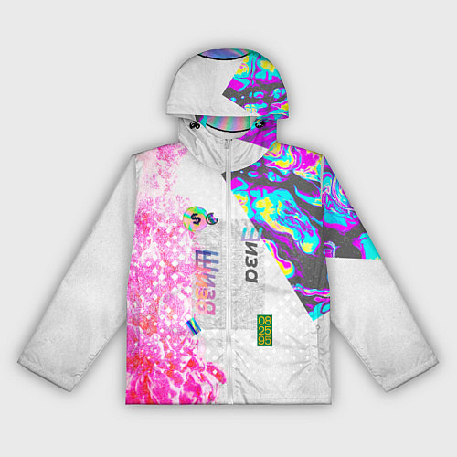 Женская ветровка Шаза Психоделика / 3D-Белый – фото 1