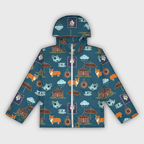 Женская ветровка Англия паттерн / 3D-Белый – фото 1