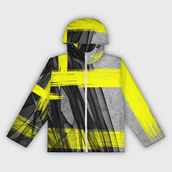 Ветровка с капюшоном женская Коллекция Get inspired! Абстракция Fl-42-167-l-yel, цвет: 3D-белый