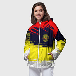 Ветровка с капюшоном женская Кобра кай Cobra Kai спина, цвет: 3D-белый — фото 2