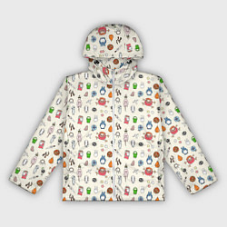 Ветровка с капюшоном женская Ghibli Аll, цвет: 3D-белый