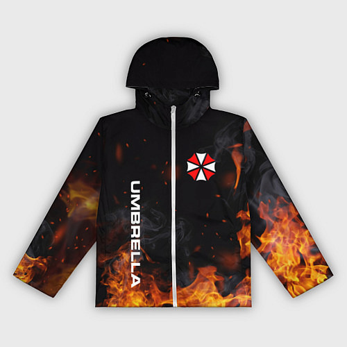Женская ветровка Umbrella Corporation Огонь / 3D-Белый – фото 1