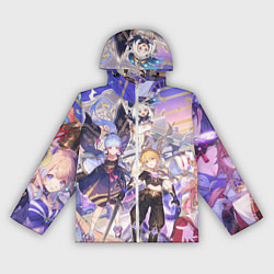 Ветровка с капюшоном женская Genshin Impact - Арка Инадзумы, цвет: 3D-белый