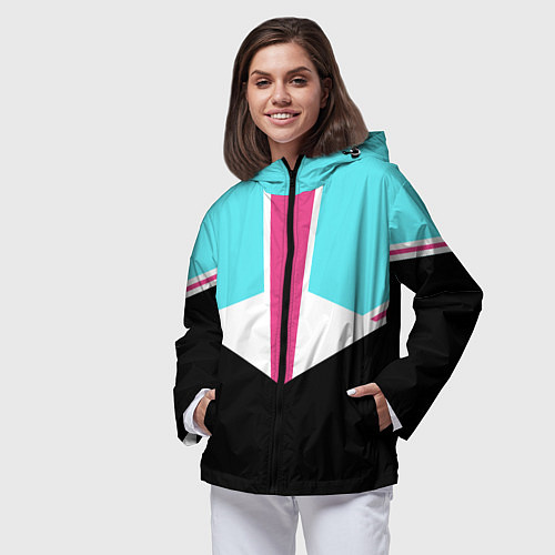 Женская ветровка Ретро 90-х / 3D-Черный – фото 3