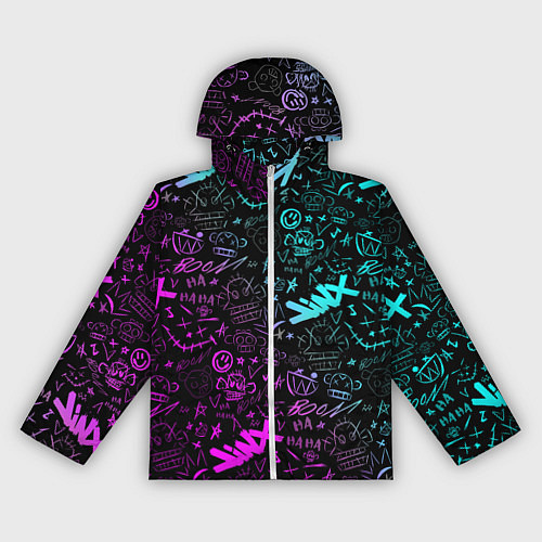 Женская ветровка League Of Legends - Arcane неон логотипы / 3D-Белый – фото 1