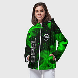 Ветровка с капюшоном женская ОПЕЛЬ Огонь, цвет: 3D-белый — фото 2