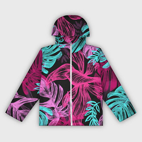 Женская ветровка Папоротниковый неон / 3D-Белый – фото 1