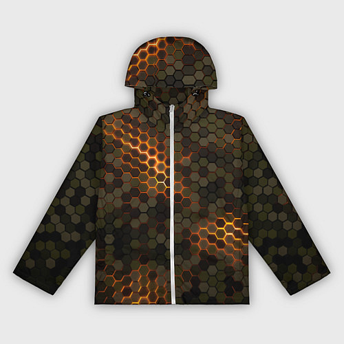 Женская ветровка СТАЛЬНОЙ КАМУФЛЯЖ 3Д БРОНЯ СВЕЧЕНИЕ / 3D-Белый – фото 1