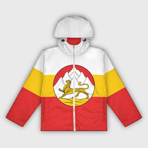 Женская ветровка Северная Осетия Алания Флаг / 3D-Белый – фото 1
