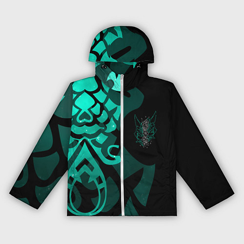 Женская ветровка МАСКА И ТАТУИРОВКА СЯО XIAO ГЕНШИН / 3D-Белый – фото 1