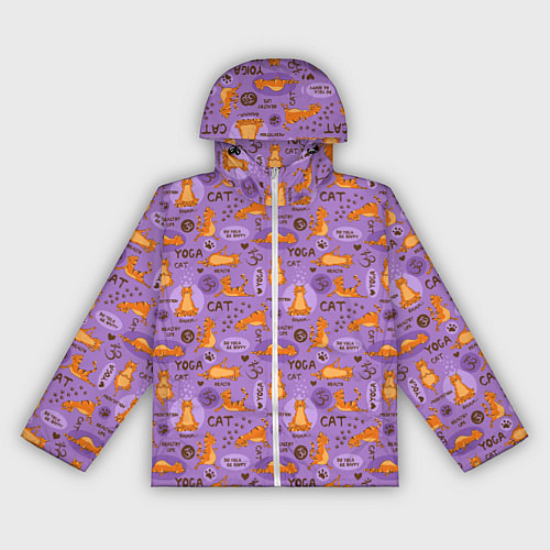 Женская ветровка Кошачья Йога / 3D-Белый – фото 1