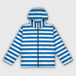 Ветровка с капюшоном женская ТЕЛЬНЯШКА ВДВ В ПОЛОСКУ, цвет: 3D-черный