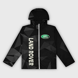 Ветровка с капюшоном женская Land Rover геометрия, цвет: 3D-белый