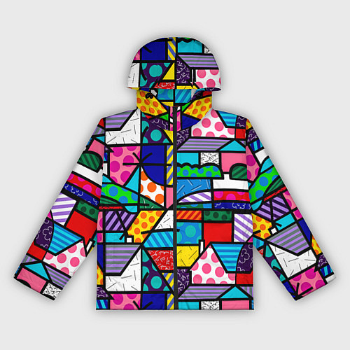 Женская ветровка Ромеро Бритто красочный узор / 3D-Черный – фото 1