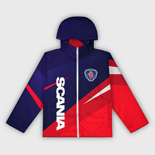 Женская ветровка Scania Скания / 3D-Белый – фото 1