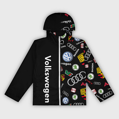 Женская ветровка Volkswagen Group Half Pattern / 3D-Белый – фото 1