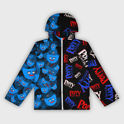 Ветровка с капюшоном женская Poppy Half Patter, цвет: 3D-белый