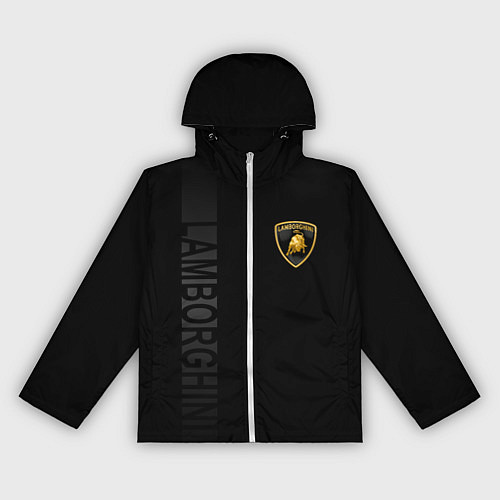 Женская ветровка Lamborghini боковая полоса / 3D-Белый – фото 1