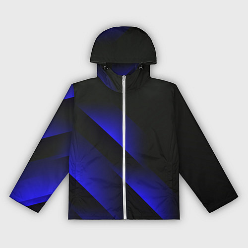 Женская ветровка Blue Fade 3D Синий градиент / 3D-Белый – фото 1
