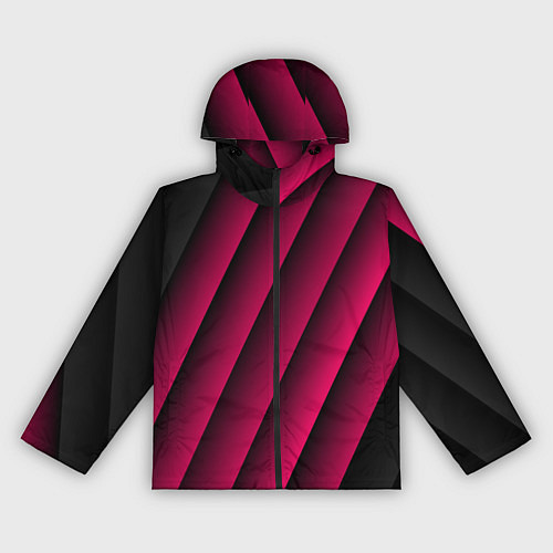 Женская ветровка Red Stripe 3D Красные полосы / 3D-Черный – фото 1