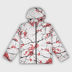Ветровка с капюшоном женская Осенние деревья, цвет: 3D-черный