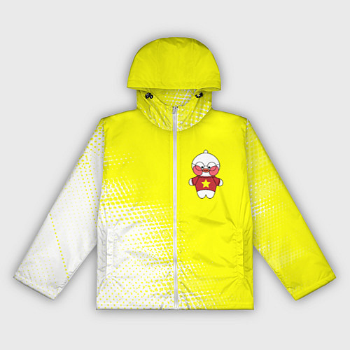 Женская ветровка LALAFANFAN - ЗВЕЗДОЧКА Абстракция / 3D-Белый – фото 1